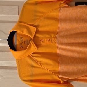 XERSION BOYS "ORANGE ICE" SHORT SLEEVE 3 BUTTON POLO SHIRT HUSKY SIZE XL 18/20H